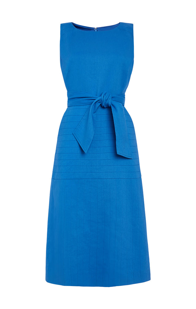 Tanager - Italian Stretch Linen Twill Dress - Product Image