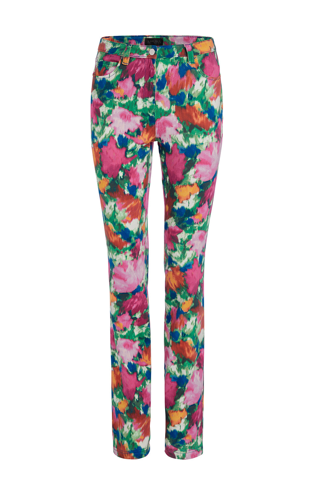 Inspiration - Tropical Print Jeans - Product Image