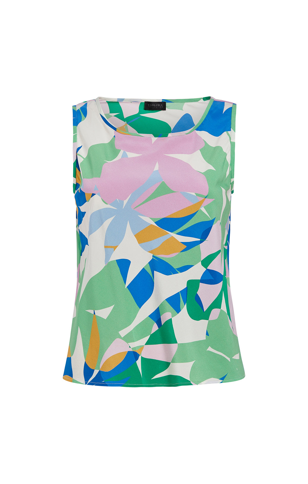 Jardiniere - Tropical-Print, Stretch Silk Pleated Dress