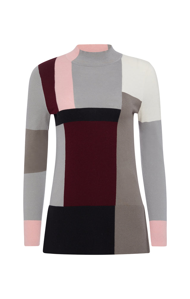 Cubism - Silk-Softened Colorblock Sweater