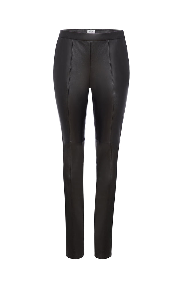 Socialite - European Black Leather Trousers
