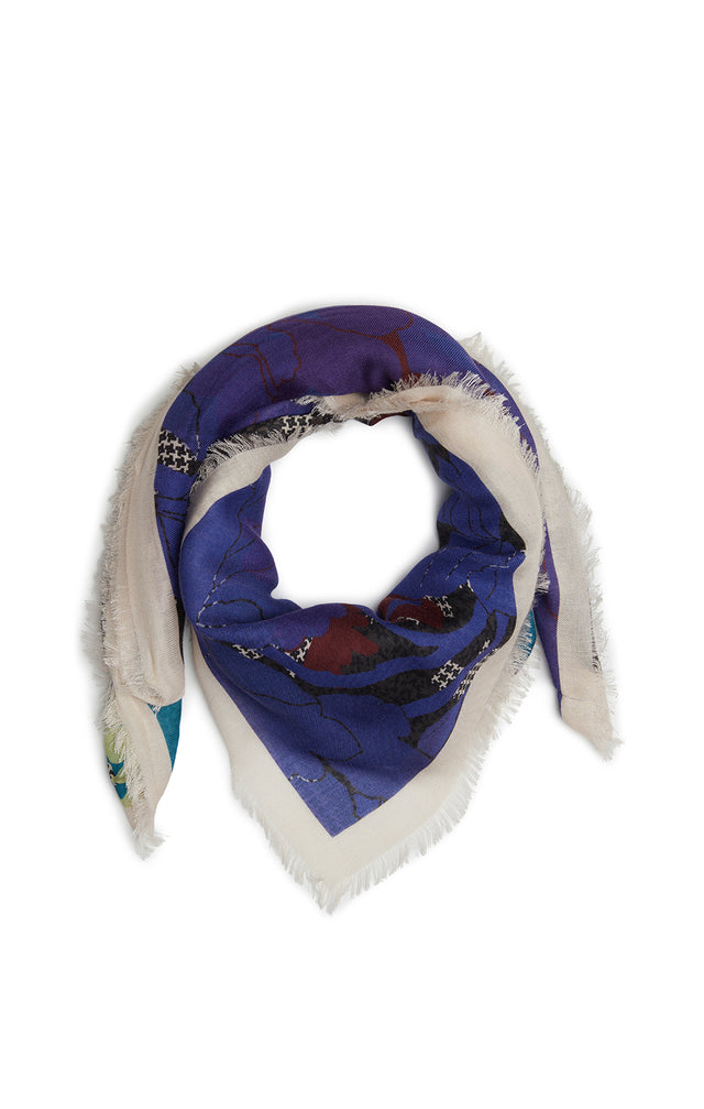 Still - Cashmere-Softened Floral Scarf