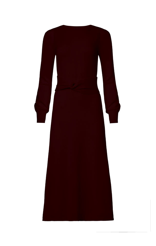 Verve - Belted Knit Pullover Dress