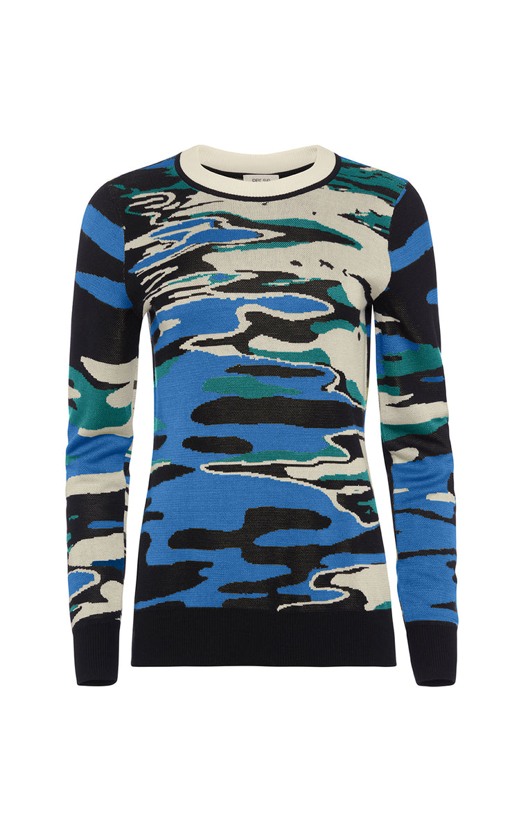 Buy WILLIAMSBURG Silk Jacquard Sweater online - Carlisle Collection