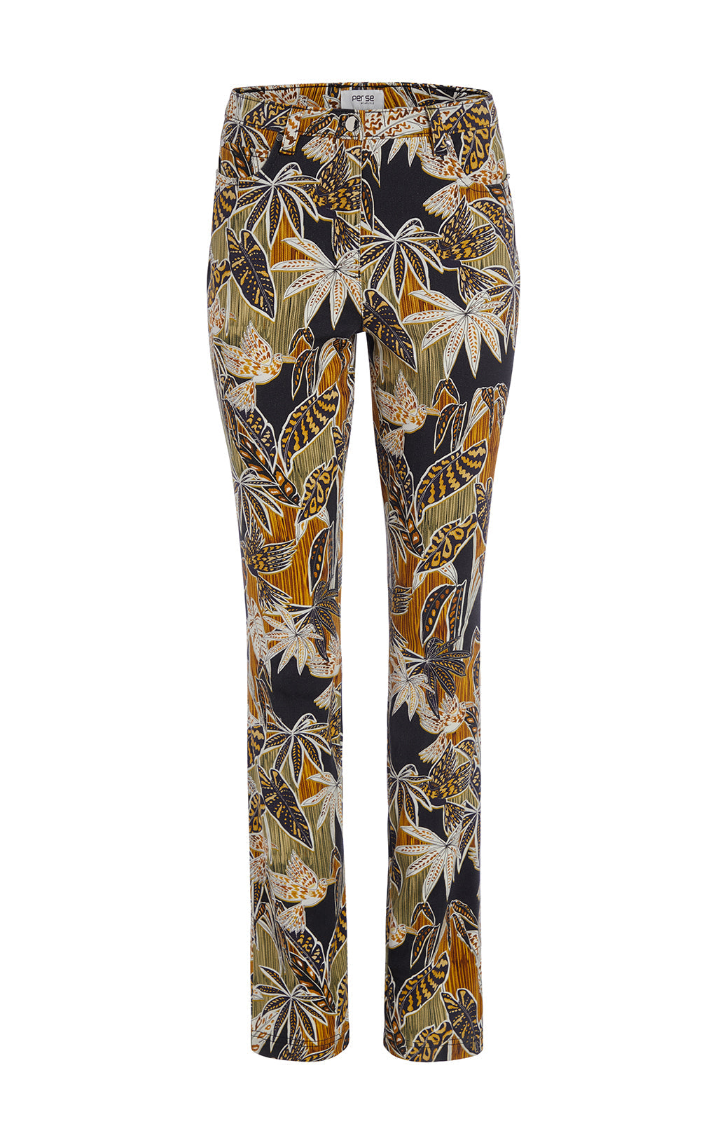 Alcazar - Tile-Printed Sateen Jeans - Product Image