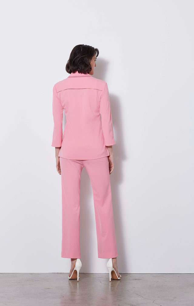 Serenity - Stretch Double-weave Shacket - On Model