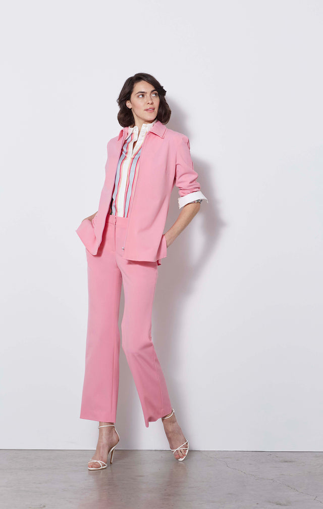 Serenity - Stretch Double-weave Shacket - On Model