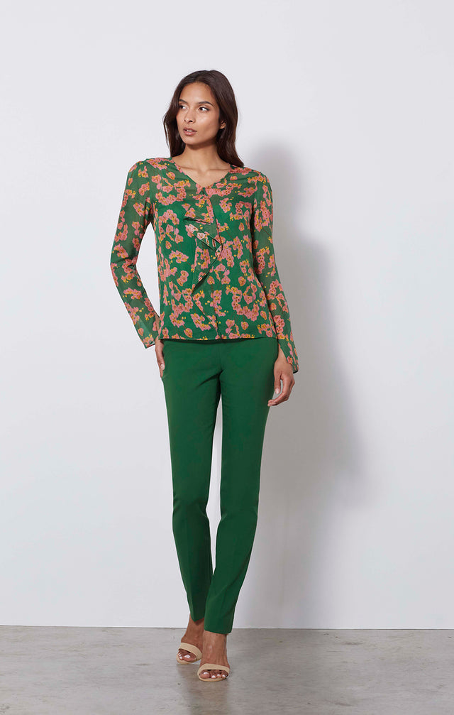 Monteverde - Spring Green Trousers - On Model