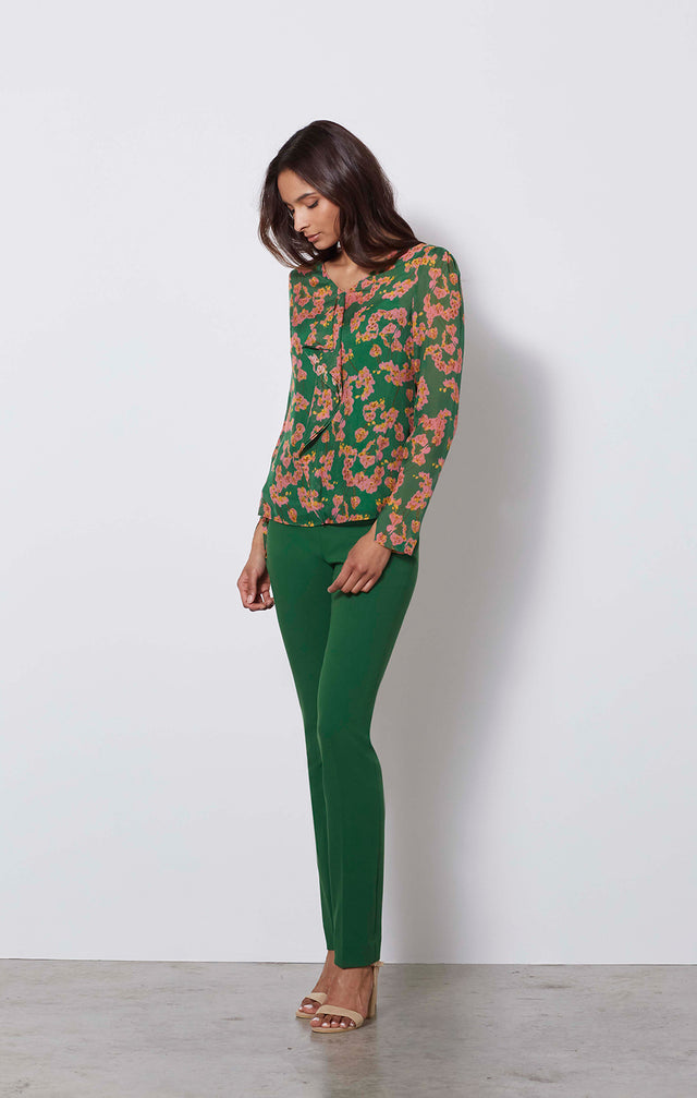 Monteverde - Spring Green Trousers - On Model