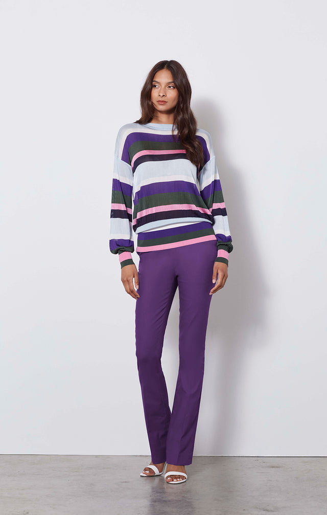 Sylph-pur - Purple Stretch Trousers - Lookbook
