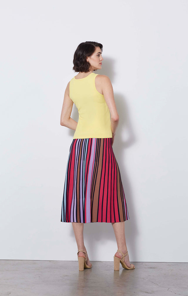 Supernova - Yellow Ultra-stretch Knit Shell - On Model
