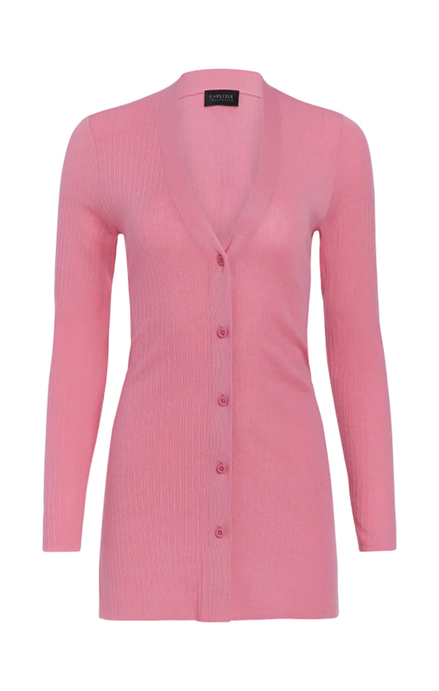 Boscobel-cardi - Pink Cashmere Cardigan