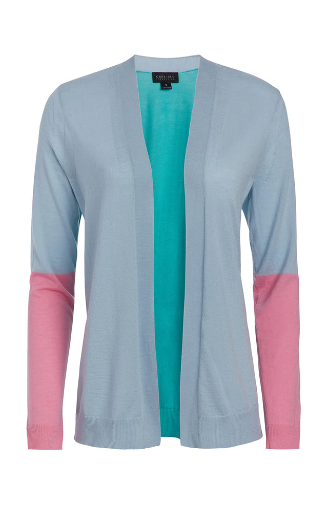 Radiance - Colorblock Cashmere Cardigan