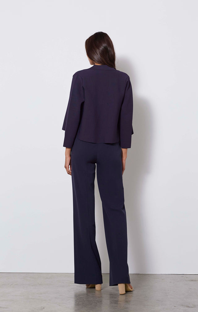 Blue Chip - Boxy Stretch Cardigan - On Model