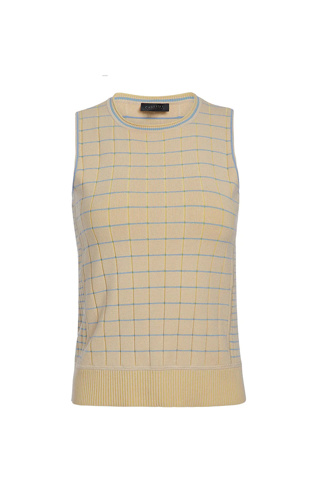 Salutation - Plaid Jacquard Sweater Shell