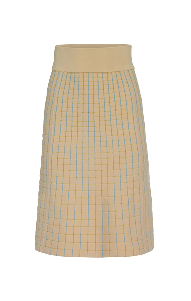 Salutation - Plaid Birdseye Jacquard Skirt
