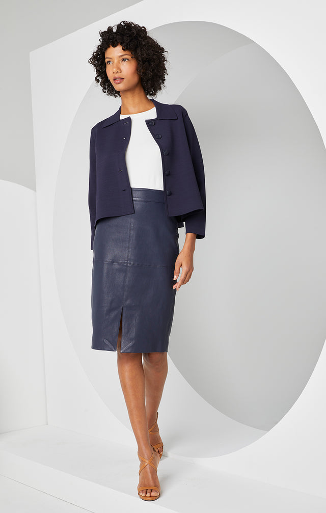 Lissome - Water-resistant European Leather Skirt - Lookbook