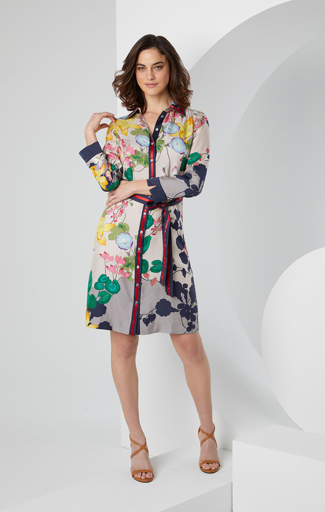 Kew Gardens - Button-front Floral Dress - Lookbook