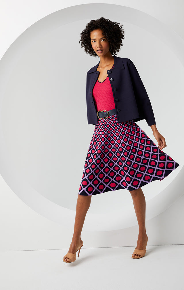 Blue Chip - Boxy Stretch Cardigan - Lookbook