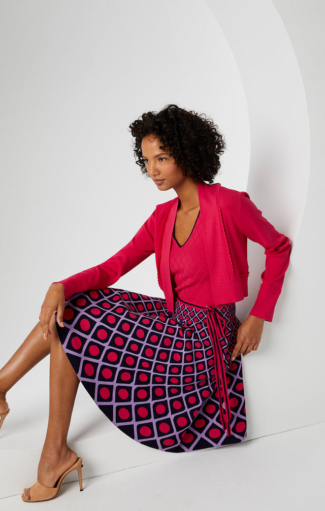 Cosmopolitan - Knit Jacquard Dress - Lookbook