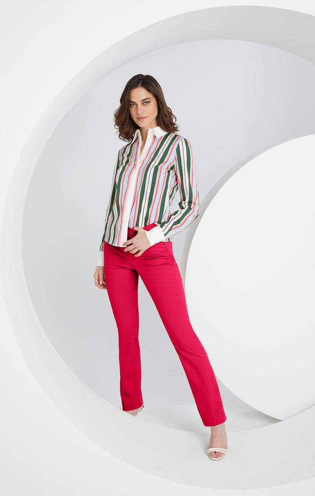 Corundum - Silky Modal-blend Pants - On Model