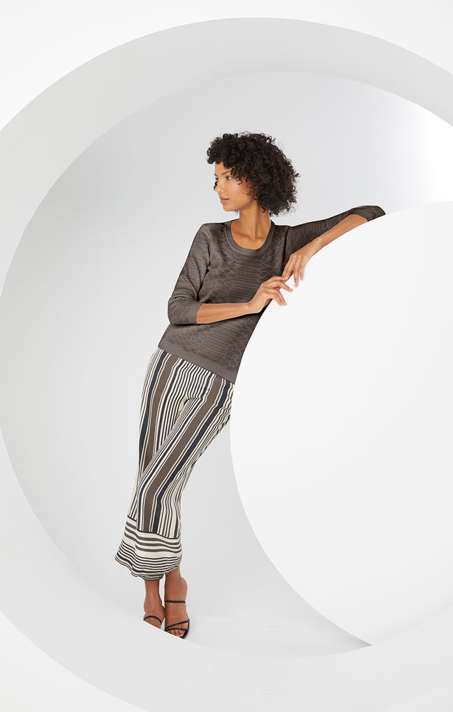 Derby Day - Silky Striped Pull-on Pants - Lookbook