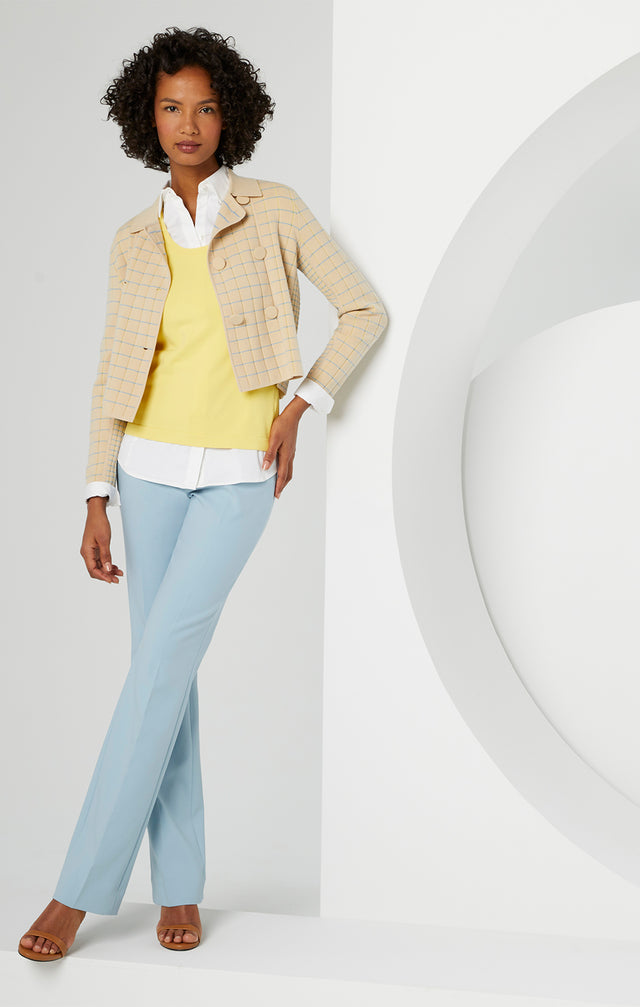 Supernova - Yellow Ultra-stretch Knit Shell - Lookbook