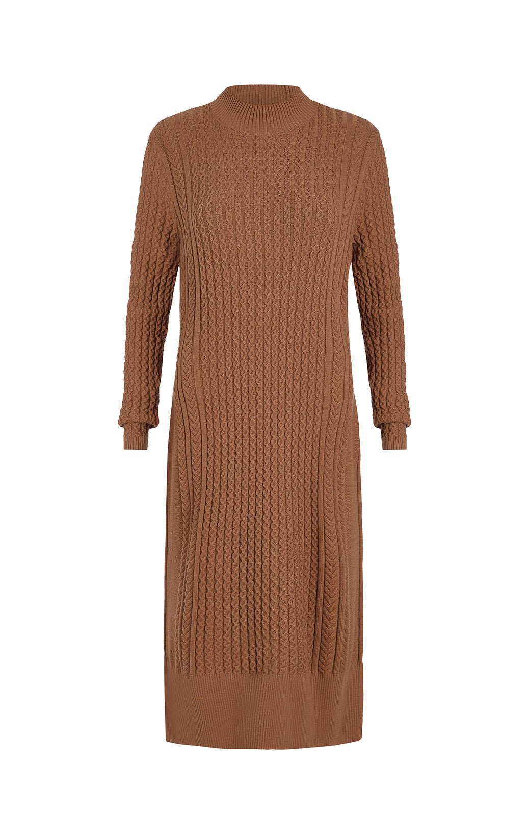 Palm Court - Knit Floral Jacquard Dress -  Product Image