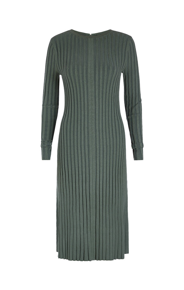 Verdant - Cashmere-Softened Knit Dress -  Product Image