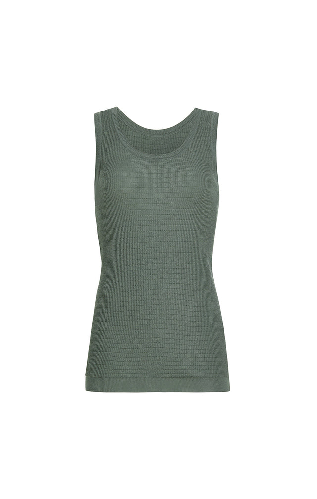 Victorious - Reversible Waffle-Stitch Cashmere Shell - Product Image