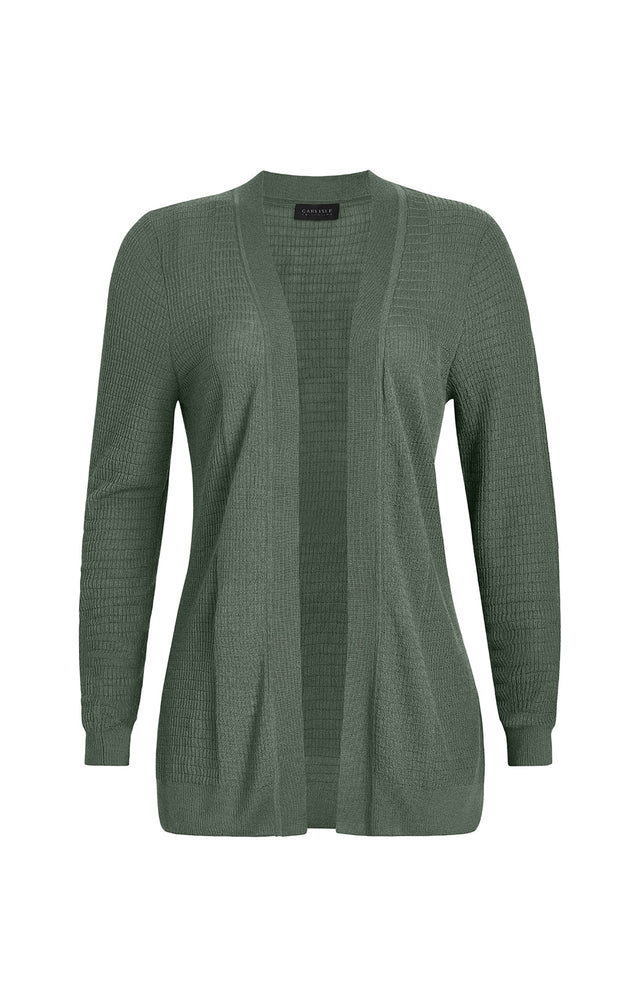 Victorious - Waffle-Stitch Cashmere Cardigan -  Product Image