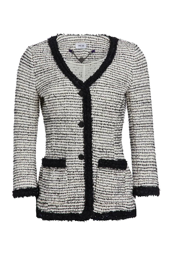 Anemone - Braid-trimmed Italian Tweed Jacket