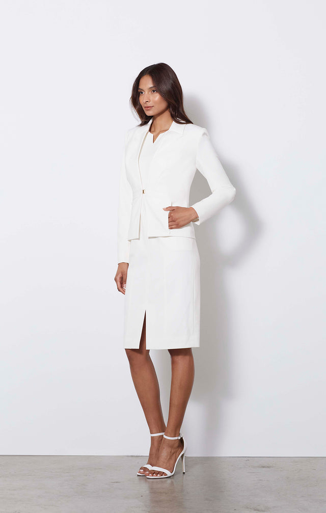 Ghost Orchid - Stretch Double-weave Jacket - On Model