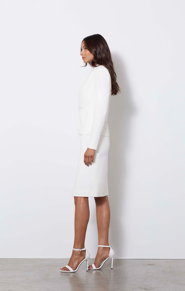 Ghost Orchid - Stretch Double-weave Jacket - On Model