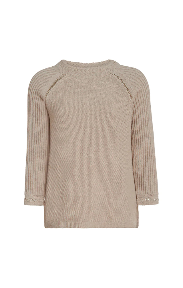 Steed - Linen-blend, Braid-trimmed Sweater