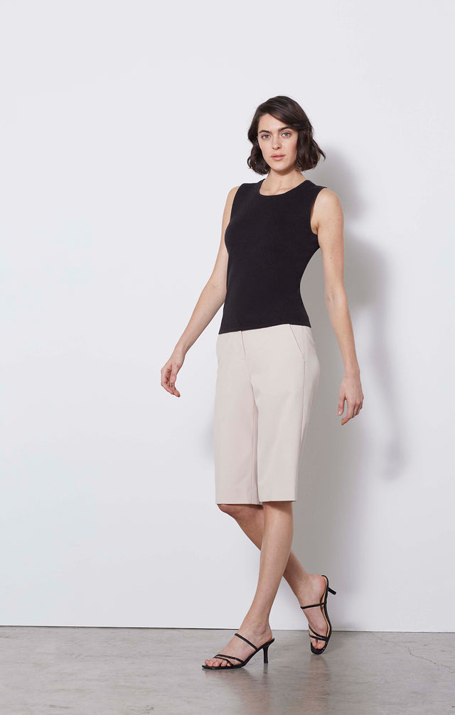 Citation  - Reversible Black Knit Shell - On Model