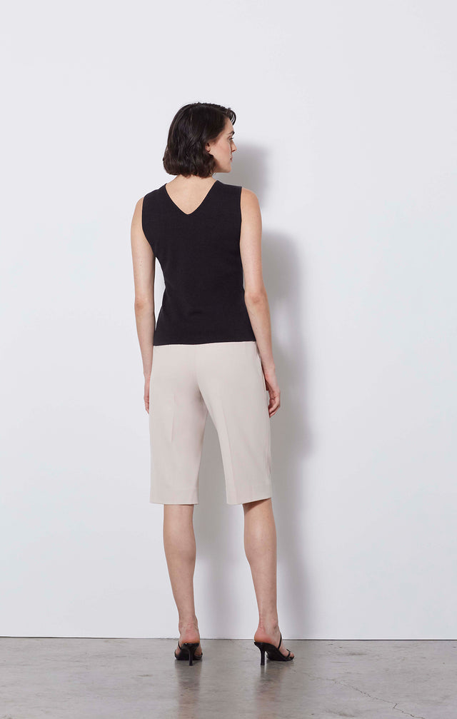 Citation  - Reversible Black Knit Shell - On Model