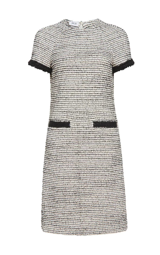 Anemone - Italian Fringed Tweed Dress