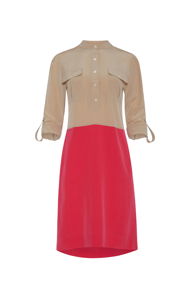 Street Fair - Beige and Pink Dress
