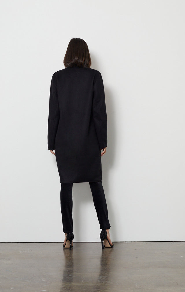 Black Cherry - Double-Faced Blend Coat - Look