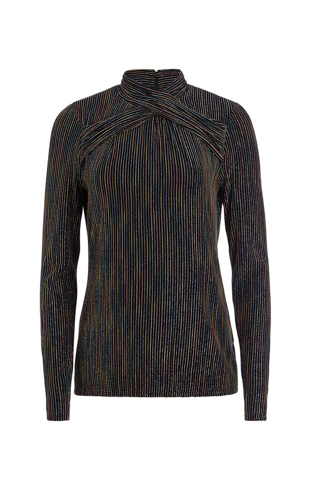 Fireworks - Metallic Crisscross Jersey Tee -  Product Image