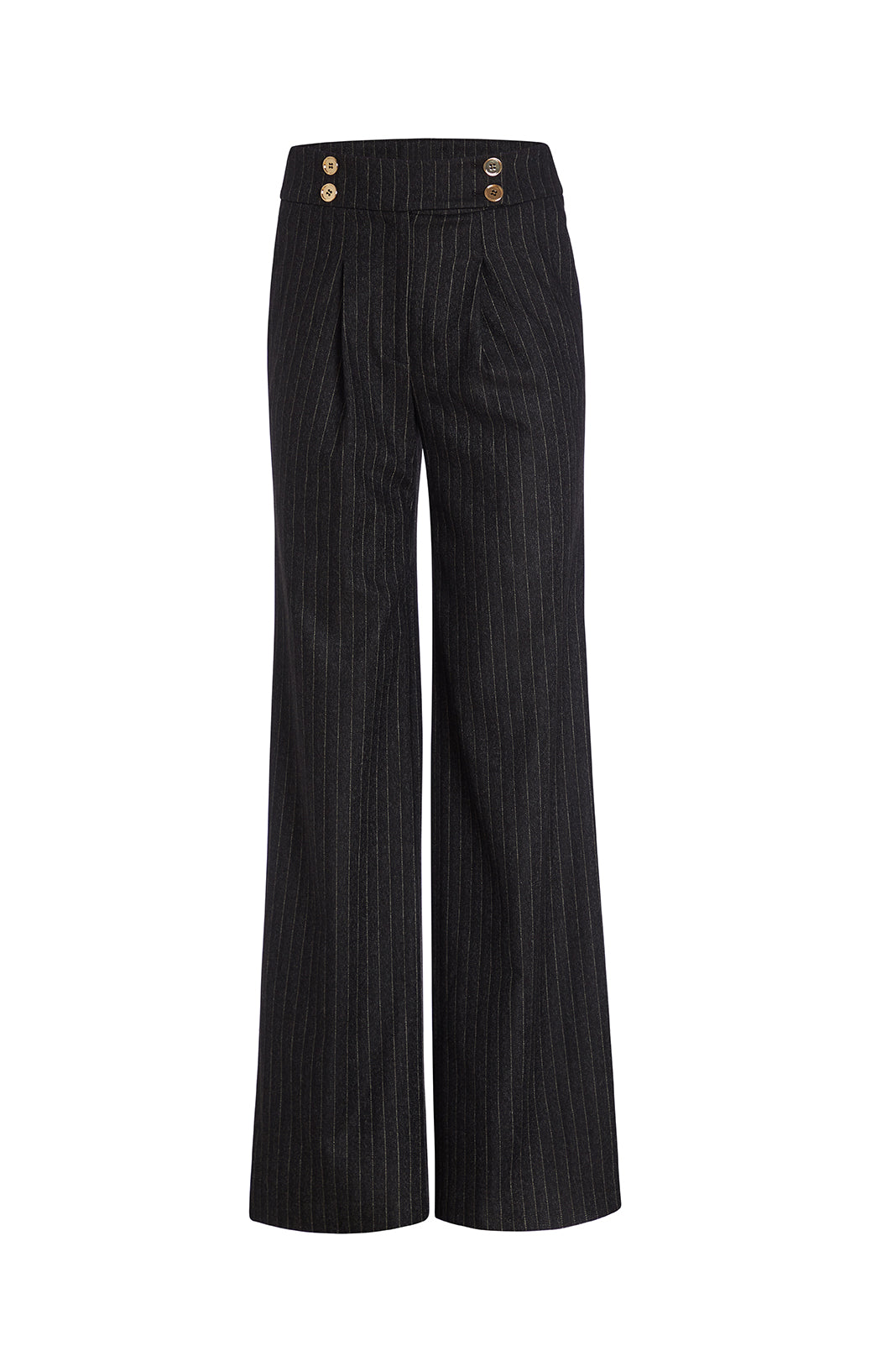Flare - Pull-On, Wide-Leg Ponte Pants -  Product Image