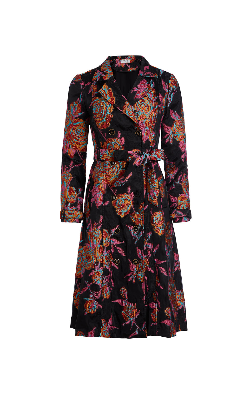 Palm Court - Knit Floral Jacquard Dress -  Product Image